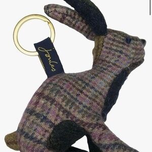 Joules Tweed Plaid Plush Patchwork Bunny
Rabbit Keychain 3.5" - 5"